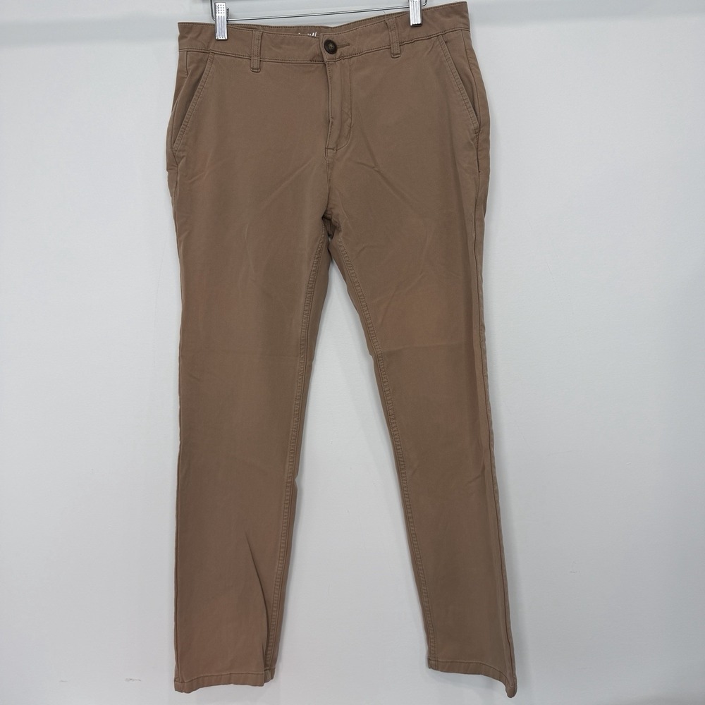 Mugsy Belmonts Pants Mens 33x32 Khaki Stretch Tan Dress Casual Work